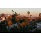 Los Angeles: : The Hollywood Hills in the late afternoon smog.