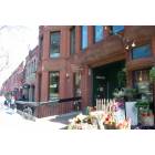Boston: : Newbury Street--Trident Bookstore and Lunchroom