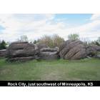 Minneapolis: About 5 acres of these rock formations make up Rock City, a facinating sight.