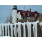 Frankfort: : Point Betsie Lighthouse in Winter. Frankfort, MI