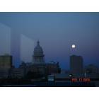 Austin: : moon over the capitol