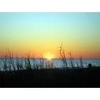 Caswell Beach: Sunset in March over the Ocean at Caswell Beach