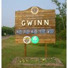 Gwinn: You are entering the City of Gwinn, Michigan