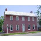 The Levi Coffin House in Fountain City, Indiana. It was built in 1827 and used on the Underground Railroad to hide runaway slaves.