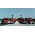 Lomax: Lomax and Dallas city fire trucks