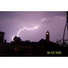 Plymouth: : Lightning Stike Behind Post Office, Main St. Extention