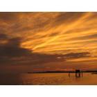 Cedar Key: Cedar Key sunset just before hurricane Wilma hit Florida