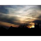 Northfield: Winter sunset over Nourse Hall, Carleton College