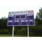 Oneida: Score board at football field
