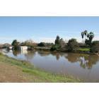 Stockton: : The Calaveras River, just West of Interstate 5