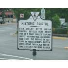 Bristol: Virginia Historic Marker for Bristol, VA