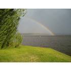 Vass: This rainbow shows the beauty of the view from our deck in the Woodlake Community..