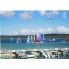 Boyne City: : sailboat race on Lake Charlevoix