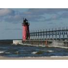 South Haven: South Haven Lighthouse-red, white & blue