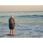 Westport: : Man Fishing at Cherry & Webb Beach
