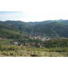 Park City: Historic Downtown from the Hills above Park City UT