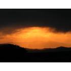 San Luis: : Sunset and Rain in the San Luis Valley from Wild Horse Mesa, San Luis