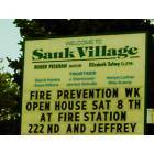 Sauk Village: The Saukvillage old welcome sign