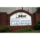 Lakewood: : Historic Sign posting the date of Lakewoods creation.