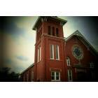 Rock Falls: : The Catholic Red Brick Church still stands today for all to see.