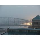 Pittsburgh: A foggy morning sunrise on the Monongahela River
