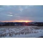 Herkimer: : sunset atop of stueben hill in feb. 06