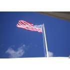 Honolulu: : Flag over USS Arizona Memorial