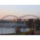 Memphis: : I-40 "M" bridge across the Mississippi River