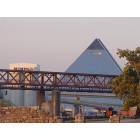 Memphis: : The bridge to Mud Island in front of The Pyramid