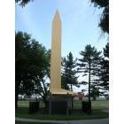 Council Bluffs: Golden Spike Monument, Dedicated April 28, 1939