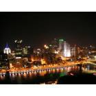 Pittsburgh: View of downtown at night