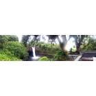 Hilo: Panoramic (photo-stitched) picture of Rainbow Falls located in Hilo