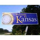 Galena: This is a welcome to Kansas sign on the 96 at the Missouri border.