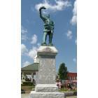 Lawrenceburg: Statue of David Crockett in Lawrenceburg,Tn