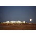 Denver: : Denver International Airport and full moon