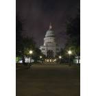 Austin: Capital building at night
