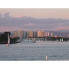 Marina del Rey: Overlooking Marina del Rey's luxury condos from the pier