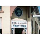 Winslow: : Sign Over Shop "Standin' on a corner in Winslow * Arizona"