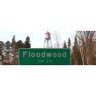 Floodwood: Floodwood sign