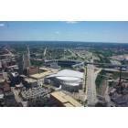 Cleveland: : View of Jacob's Field and Gund Arena from Terminal Tower, 42nd floor