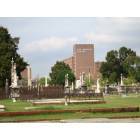 Columbus: : Medical Center from Linwood cemetery
