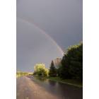 Rainbow Over Hirschman Lane In Delafield
