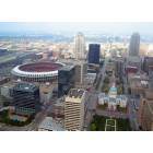 St. Louis: : View of downtown from the arch, 2003