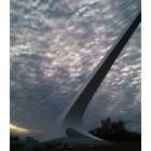 Redding: : Cloud cover over Sundial Bridge