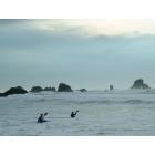 Lincoln City: : Sea kayakers at Eola Beach