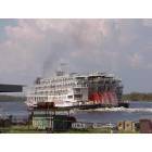 Port Neches: Paddlewheel boat coming from New Orleans, La down the Neches River