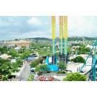 San Antonio: : The view of Six Flags Fiesta Texas from the top of the Ferris Wheel