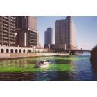 Chicago: : Saint Patricks Day River Painting