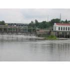 Wisconsin Dells: Kilbourn Hydroelectric Dam, bridges at Wisconsin Dells.