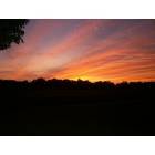 Lewisburg: Sunset on Duncan Ridge Rd.